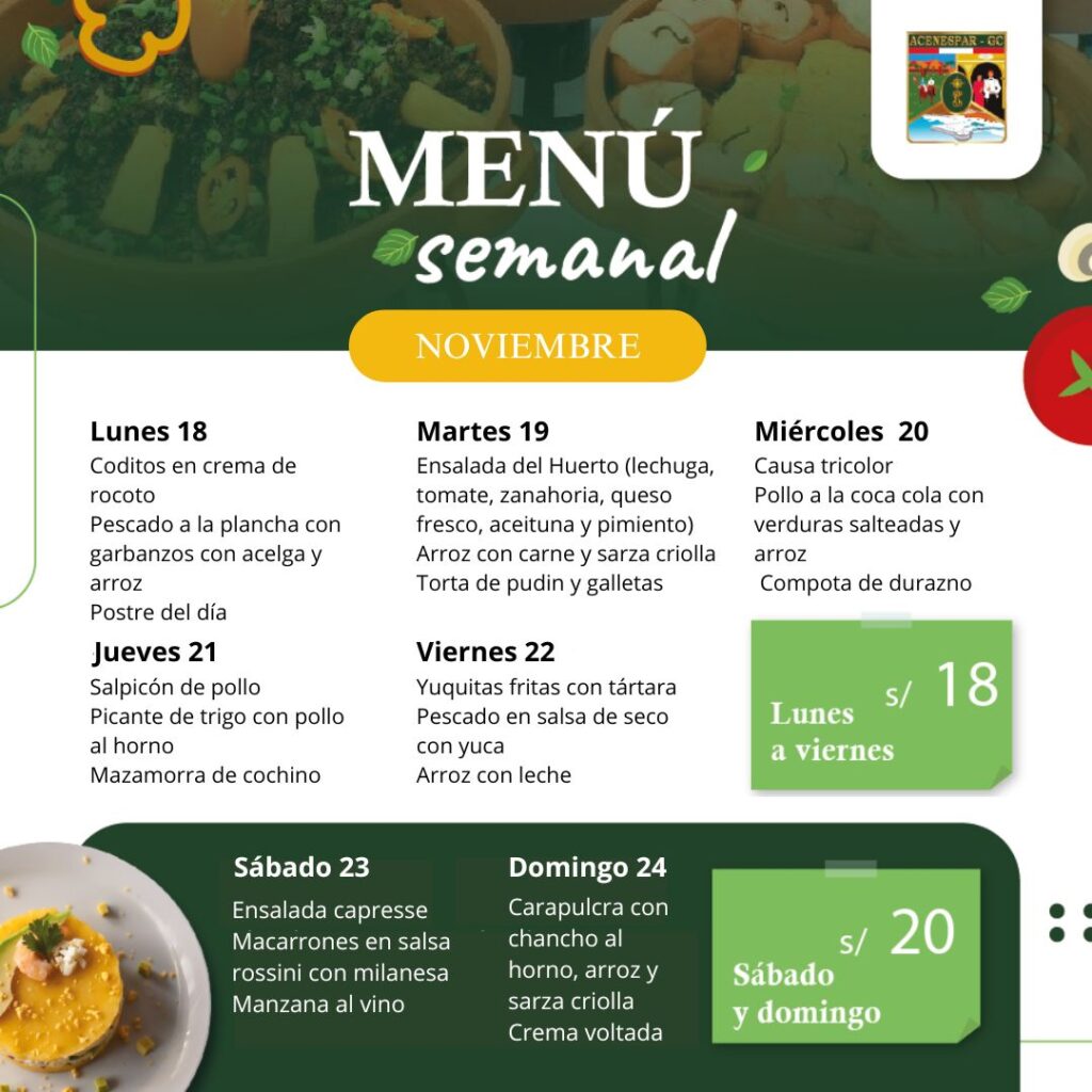 Menú de la Semana